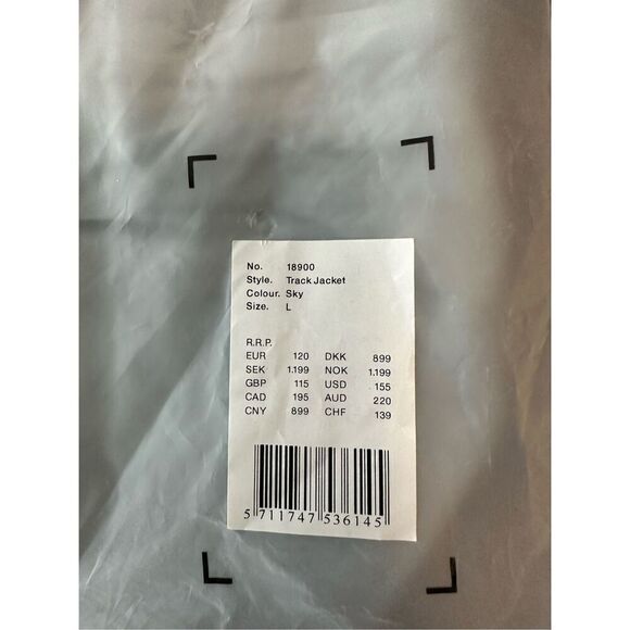 NWT Rains Women’s Bomber Windbreaker Track Jacket - Sky - L - Picture 7 of 8